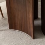 Fred Modern Round Solid Wood Dining Table - Image 8