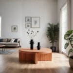 Thomas Solid Wood Contemporary Round Coffee Table - Image 3