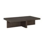Thomas Solid Wood Contemporary Rectangular Coffee Table - Image 6