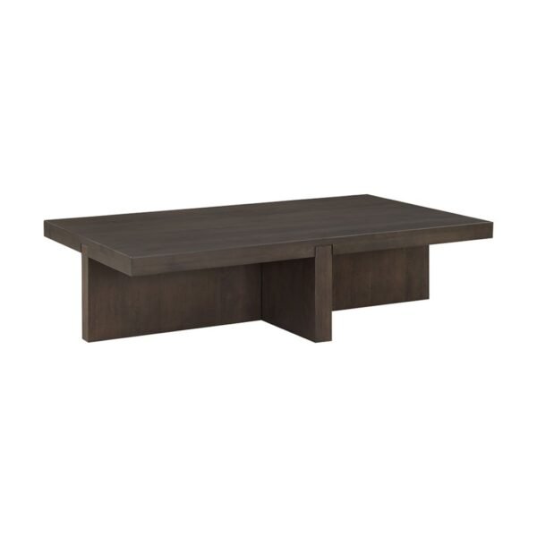Thomas Solid Wood Contemporary Rectangular Coffee Table - Image 6