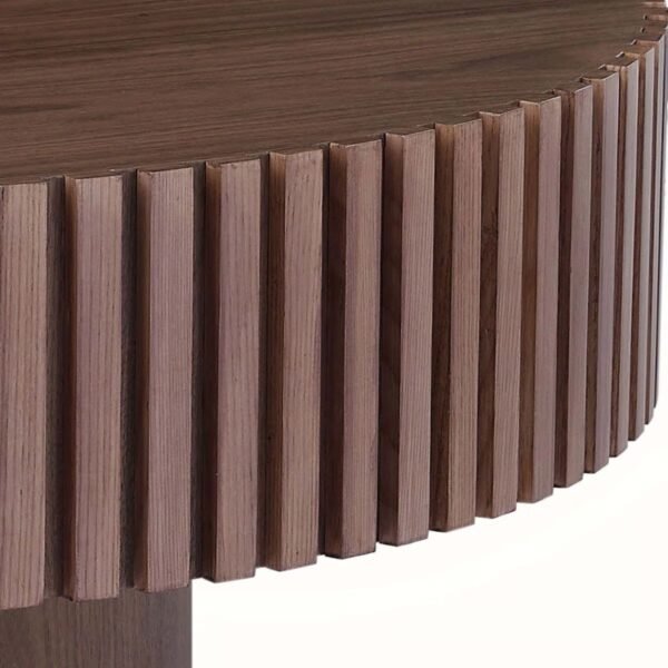Starc Solid Wood Round Coffee Table - Image 4