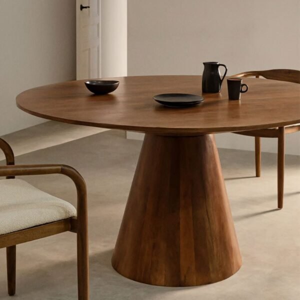 Waba Solid Wood Round Dining Table - Image 2