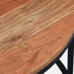Kudo Solid Wood Nesting Coffee Table Set of 3 - Image 7