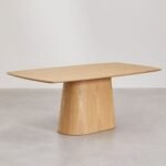 Kira Solid Wood Rectangular 6-8 Seater Dining Table - Image 2
