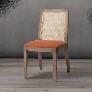 Fegi Solid Wood Rattan Dining Chair