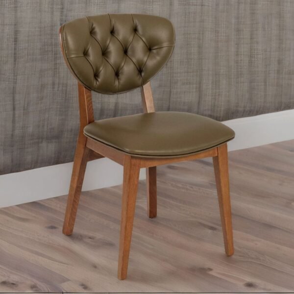Walden Solid Wood Upholstered Dining Chair - Image 1
