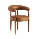 Sutton Solid Wood Curved Dining Chair - Image 6