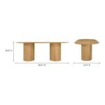 Crest Solid Wood 6-8 Seater Luxury Dining Table - Image 8