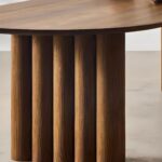 Juna Solid Wood Modern 8-Seater Oval Dining Table - Image 6