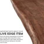 Paris Solid Wood Live Edge Dining Table - Image 8