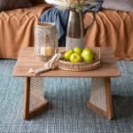 Breeze Solid Wood Rattan Accent Coffee Table - Image 2