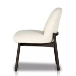 Harry Solid Wood Armless Upholstered Dining Chair - Image 5