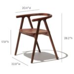Classy Solid Wood High Back Dining Chair - Image 7