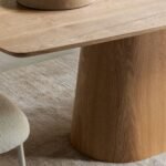 Kira Solid Wood Rectangular 6-8 Seater Dining Table - Image 4