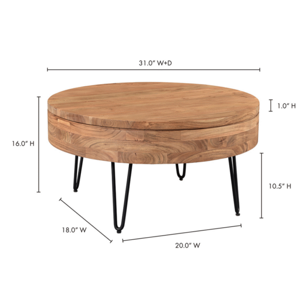 Swoon Solid Wood Storage Coffee Table - Image 7