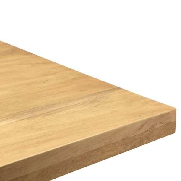 Pebble Solid Wood Dining Table with Metal Legs - Image 7