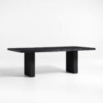 Duke Solid Wood Black 8-Seater Dining Table - Image 2