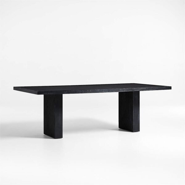 Duke Solid Wood Black 8-Seater Dining Table - Image 2