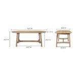 Bira Timeless Solid Wood 6-Seater Dining Table - Image 8