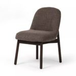 Harry Solid Wood Armless Upholstered Dining Chair - Image 9
