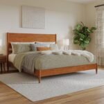 Ciko Mid-Century Solid Wood Platform Bed
