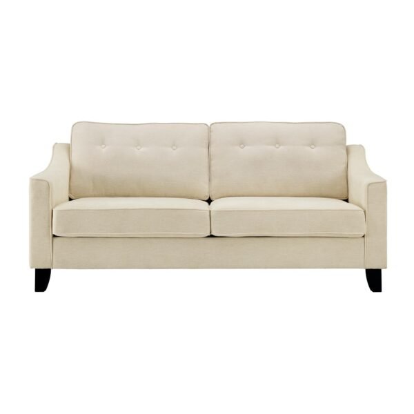 Waza Upholstered Fabric 3-Seater Slope Arm Sofa - Image 3
