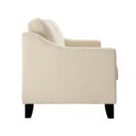 Waza Upholstered Fabric 3-Seater Slope Arm Sofa - Image 6