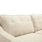 Waza Upholstered Fabric 3-Seater Slope Arm Sofa - Image 5
