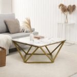 Gina Marble Metal Coffee Table