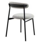 Dima Set of 2 Upholstered Metal Dining Chair - Image 5