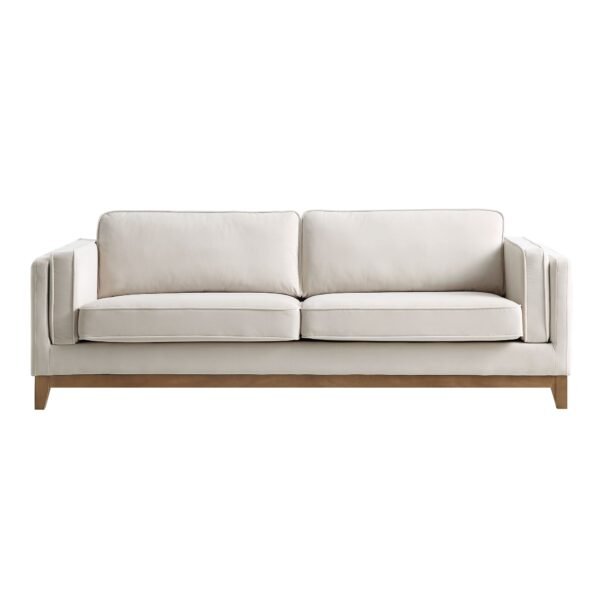 Habi Upholstered Fabric 3-Seater Sofa - Image 3