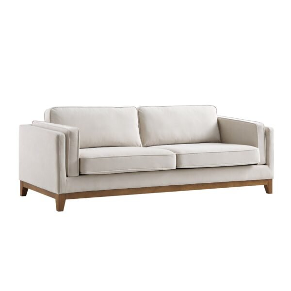 Habi Upholstered Fabric 3-Seater Sofa - Image 7