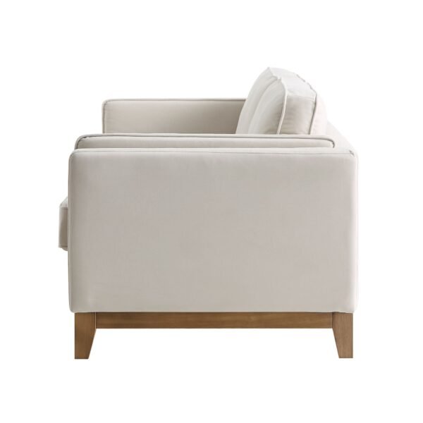 Habi Upholstered Fabric 3-Seater Sofa - Image 4