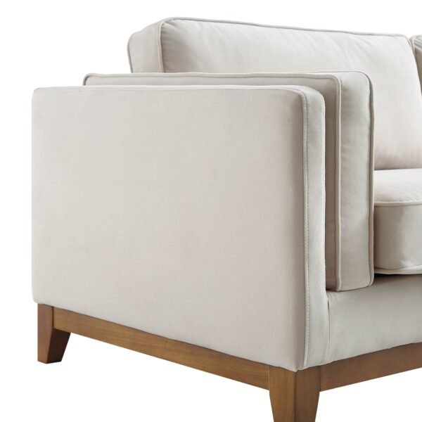 Habi Upholstered Fabric 3-Seater Sofa - Image 6