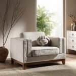 Habi Upholstered Fabric Sofa, 1-Seater