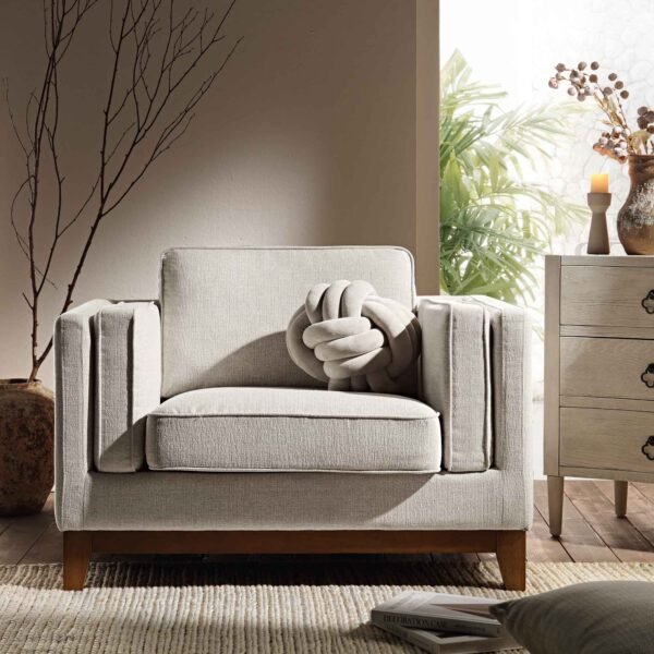 Habi Upholstered Fabric Sofa, 1-Seater - Image 2