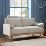 Mari Upholstered Fabric 2-Seater Sofa - Image 2