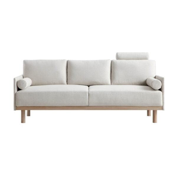 Mari Upholstered Fabric 3-Seater Sofa - Image 3