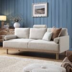 Mari Upholstered Fabric 3-Seater Sofa - Image 2