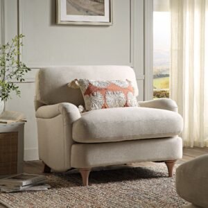 Wabi Upholstered Fabric Sofa, 1-Seater