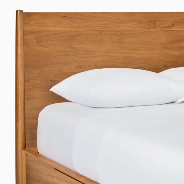 Deko Solid Wood Platform Bed with Storage - Image 5