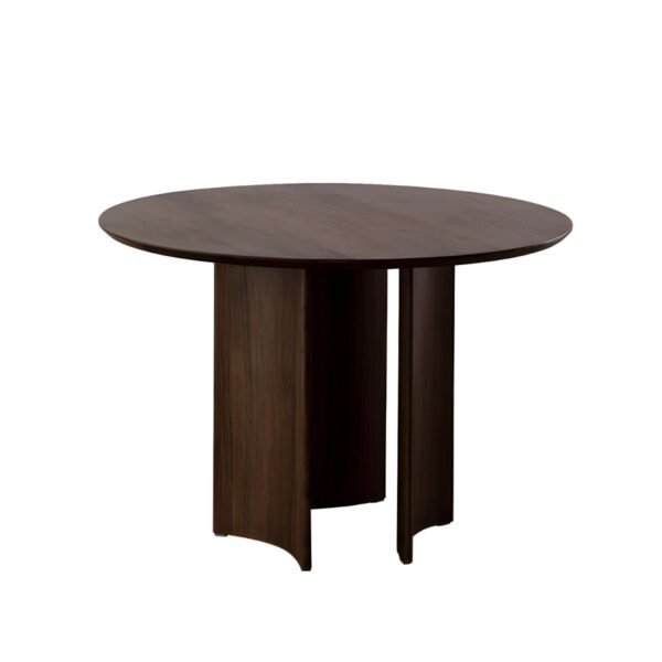 Fred Modern Round Solid Wood Dining Table - Image 9