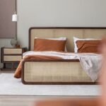 Zoka Classic Solid Wood Rattan Bed - Image 7