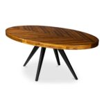 Kerq Solid Wood Oval Dining Table - Image 2