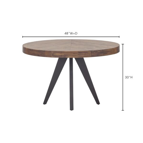 Kerq Solid Wood Round Dining Table - Image 7