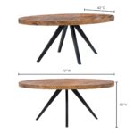 Kerq Solid Wood Oval Dining Table - Image 8