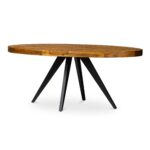 Kerq Solid Wood Oval Dining Table - Image 9