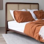 Zoka Classic Solid Wood Rattan Bed - Image 5