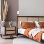 Zoka Classic Solid Wood Rattan Bed - Image 4