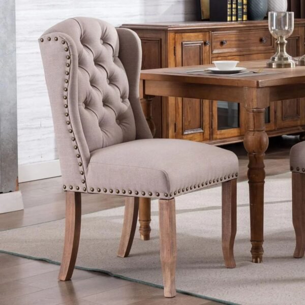Roko Solid Wood Accent Dining Chair Set of 2 - Image 2
